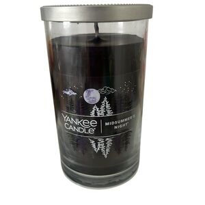 NWT Yankee Candle Medium Tumbler Midsummer's Night Black Candle